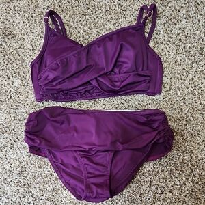VENUS Deep Purple Bikini Set. NWOT.